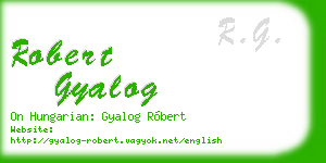 robert gyalog business card